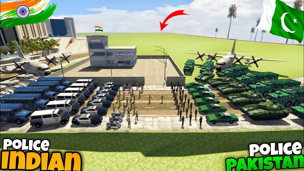 🇮🇳 Indian Police Franklin Vs 🇵🇰 Pakistan Police Jack 🔥 Ultimate Fight in Indian Bike Driving 3D |