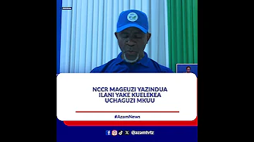 NCCR Yazindua Ilani Yake Kuelekea Uchaguzi Mkuu 