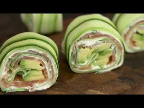 Salmon Cucumber Philly Roll | How To Make Sushi