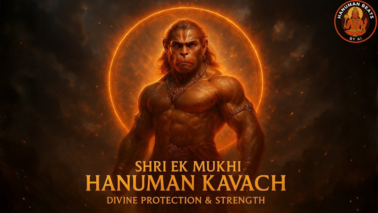 Shri Ek Mukhi Hanuman Kavach | Hanuman Protection & Spiritual Strength | Full Stotra with Meaning