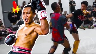 Sparring Muay Thai Legend Saenchai | Superlek Sparring Highlights