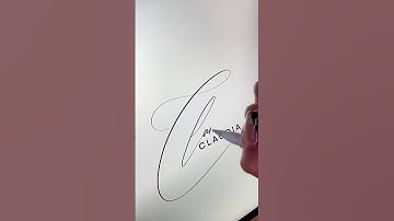 Signature Logo for Claudia #shorts