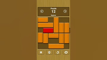 Unblock Me || Puzzle Level 12 || Solution