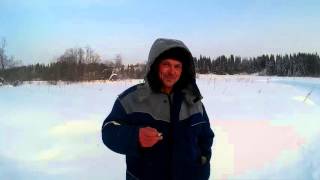 Рыбалка на реке Исток Пермский край 16.01.2016 Номер три