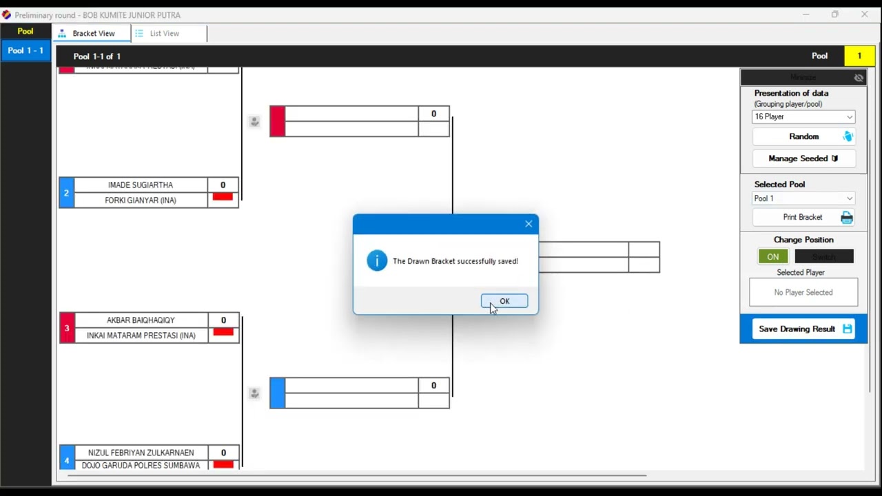 Yabinya Karate Pro Menambahkan BOB (Best of The Best) Category