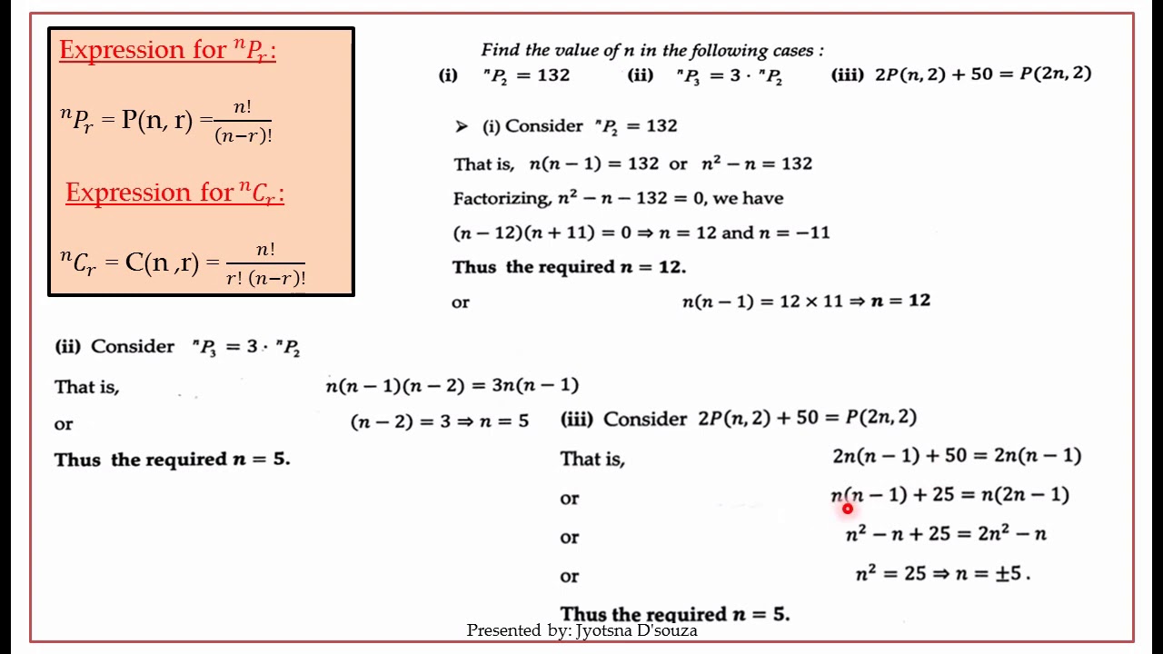 Permutation & Combination - YouTube