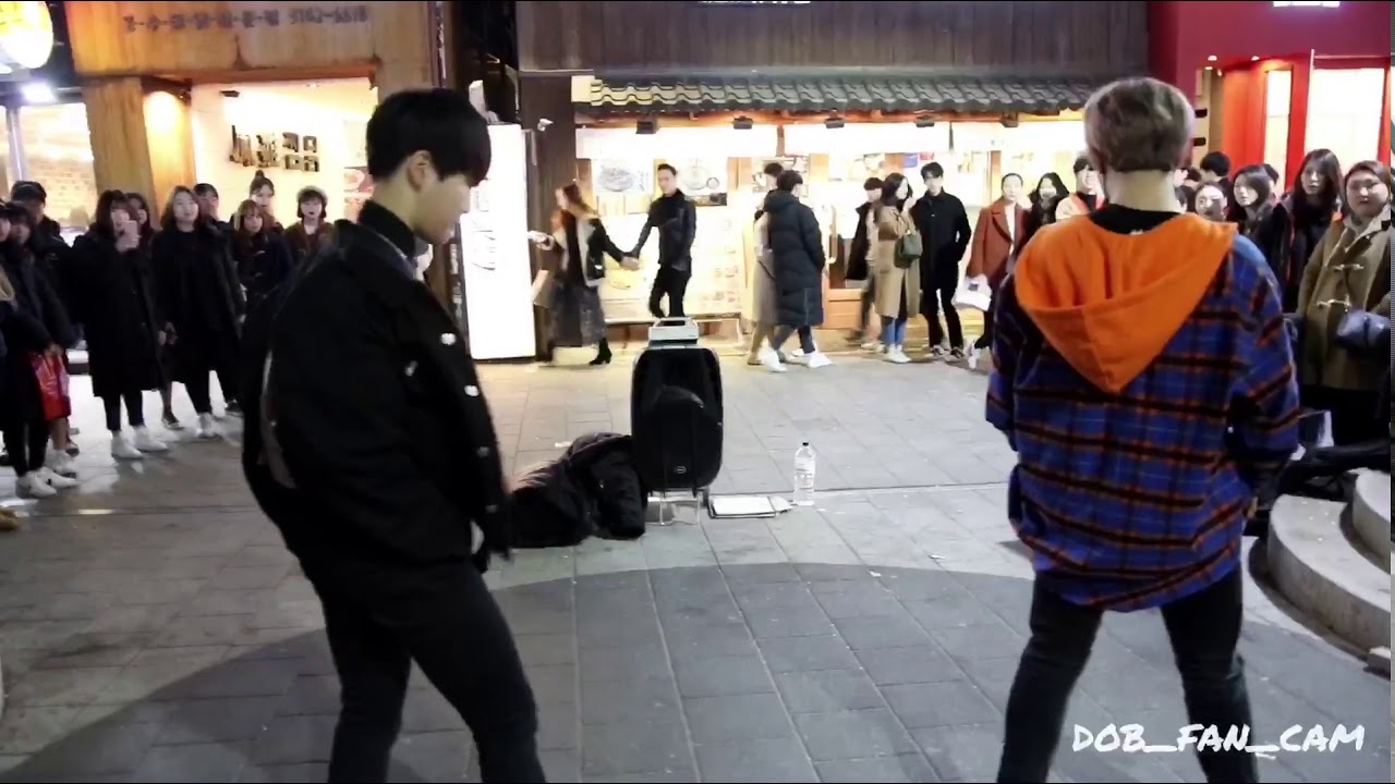 180220 디오비 DOB 효진&태영 홍대공연 / 방탄소년단(BTS) - DNA