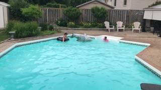 Slow motion pool jump with iPhone 7