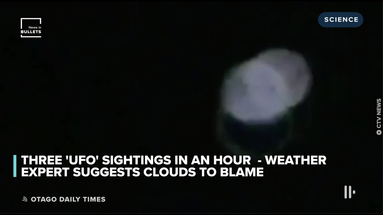 THREE 'UFO' SIGHTINGS IN AN HOUR FOUND IN NEW ZEALAND
