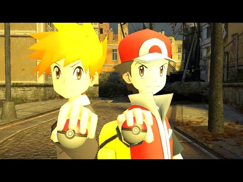 【GMOD anime】Red and Green Double Team ! Pokémon