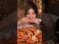 Crack. Dip. Eat. Repeat. 🦀🔥#CrabASMR #Mukbang #SeafoodASMR #Foodie #ASMR #CrabEating #EatingShow 🦐