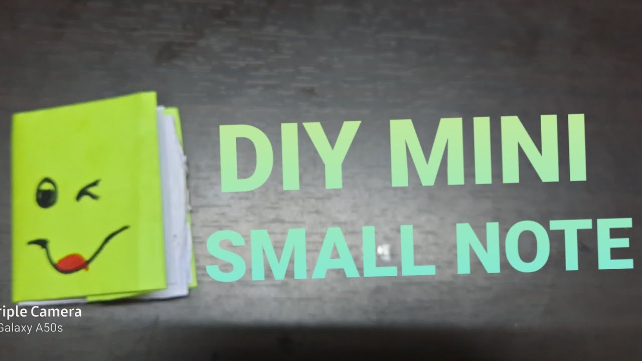 DIY MINI SMALL NOTE 😃😃😃 - YouTube
