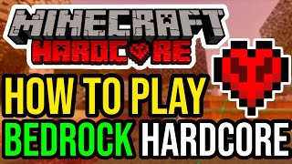 How To Play Hardcore Mode In Minecraft Bedrock & MCPE!