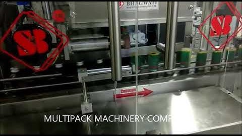 High Speed Shrink Sleeve Label Applicator Line with Safety Cabinet