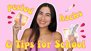 22 Period Life Hacks for School Every Girl NEEDS to Know! | Back to School Tips | Just Sharon