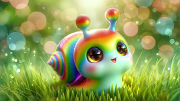 🐌Rainbow snail ✨Soft music for sleep and relaxing