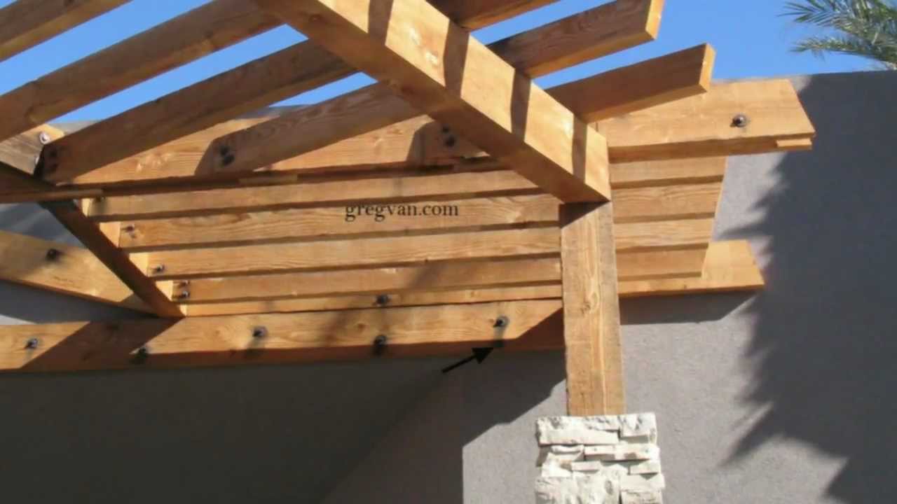 Untreated Iron Bolts And Nuts Can Stain Lumber Exterior Patio Cover YouTube