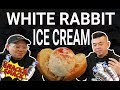WHITE RABBIT CANDY ICE CREAM REACTION!! We try the HOTTEST ice cream TREND