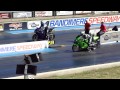 ZX12R vs R1 @ Bandimere