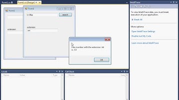 Counting files extension in a specific directory using c# 2010