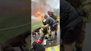 Firefighter Saves Elderly Grandma & Her Dog from Burning House – Emotional Tears of Joy!