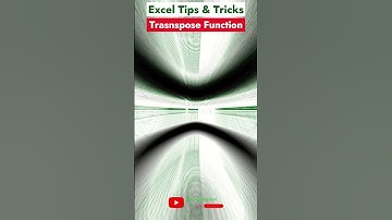 Excel Transpose Function | Excel tip & trick #youtubeshorts #excel365 #500subscriber #excel #formula