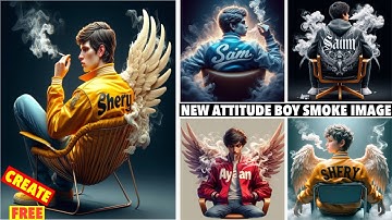 New Trending 3D Attitude Boy Smoke Ai Photo Editing | Ai  Photo Editing | Bing Image Creator