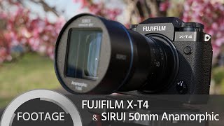 FUJIFILM X-T4 and SIRUI 50mm Anamorphic Lens - Handheld Sample Footage 