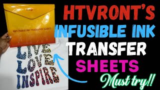How to use htvront Infusible ink sheets to make a shirt || Infusible ink for beginners