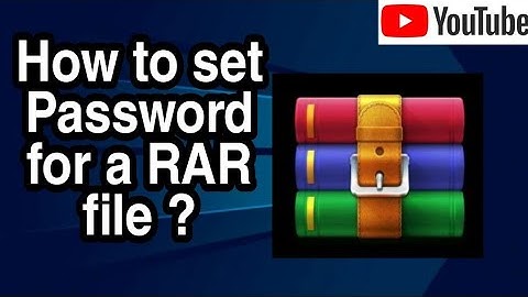 How To Set Password For a Rar File
