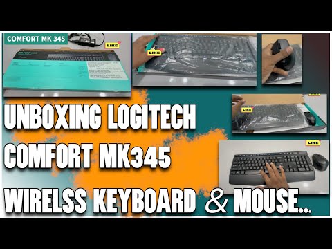 Unboxing Of Logitech MK345/Wireless Keyboard And Mouse Combo