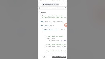 Java.util.logging.level(1)
