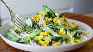 This Healthy Cucumber Salad is Perfect for Weight Loss 🥒 Low Calorie & Delicious.