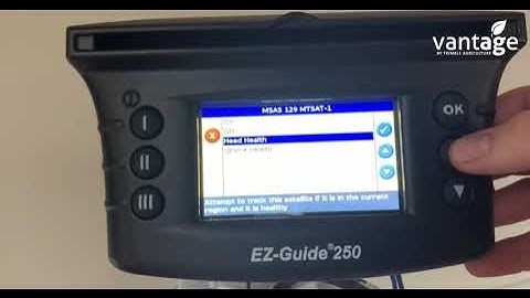 How to Check Your Satellite Trimble EZ Guide 250