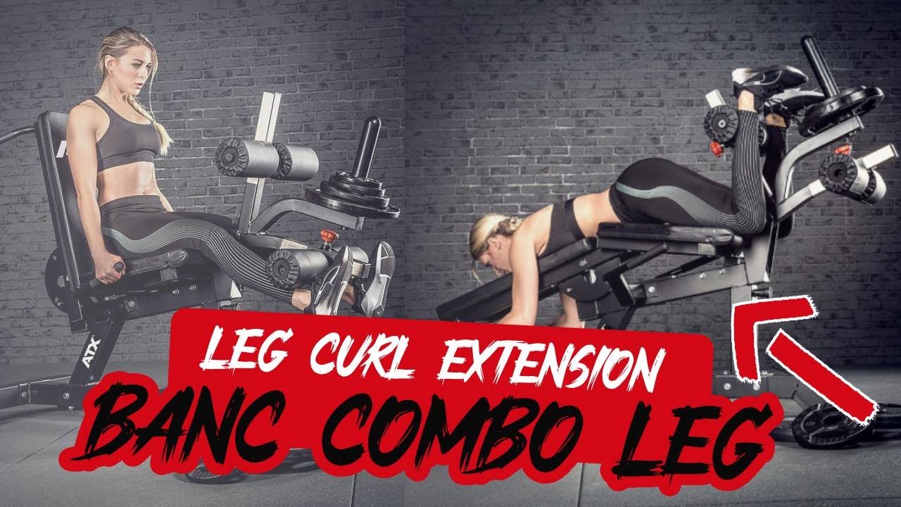 ATLETICA R8 – Station De Leg Curl Et Extension Pour Banc De Musculation, Compatible Power Rack, Charge Max 125 Kg