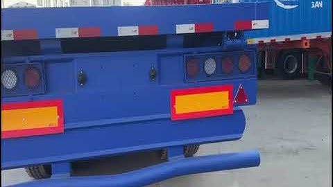 The Balanced Performer: Blue 3-Axle Flatbed Semi-Trailer Comprehensive Review