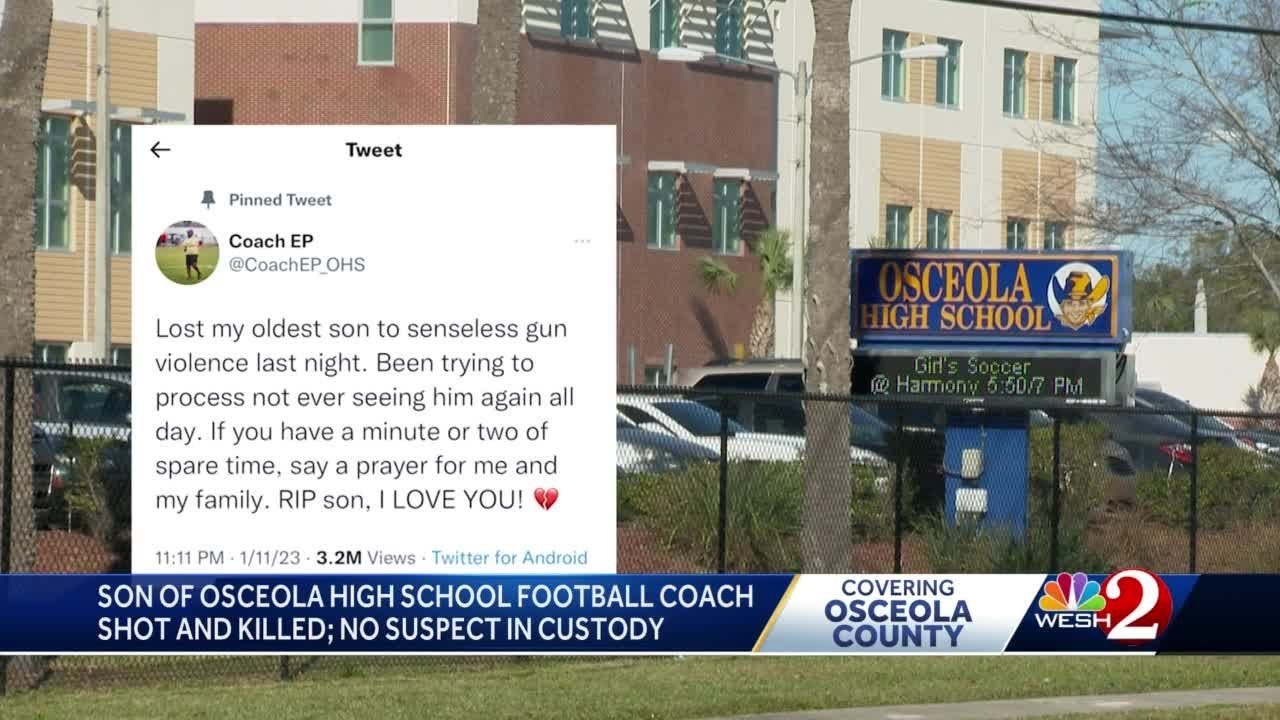 Son of Osceola High School football coach shot and killed; no suspect ...