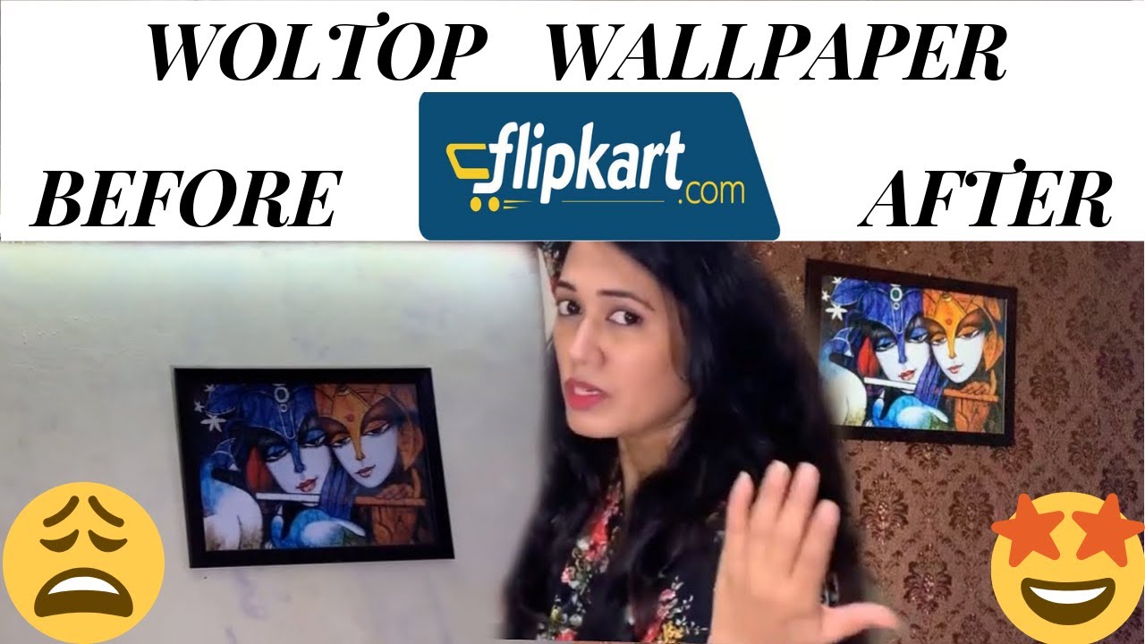Flipkart woltop wallpaper unboxing and application tips YouTube