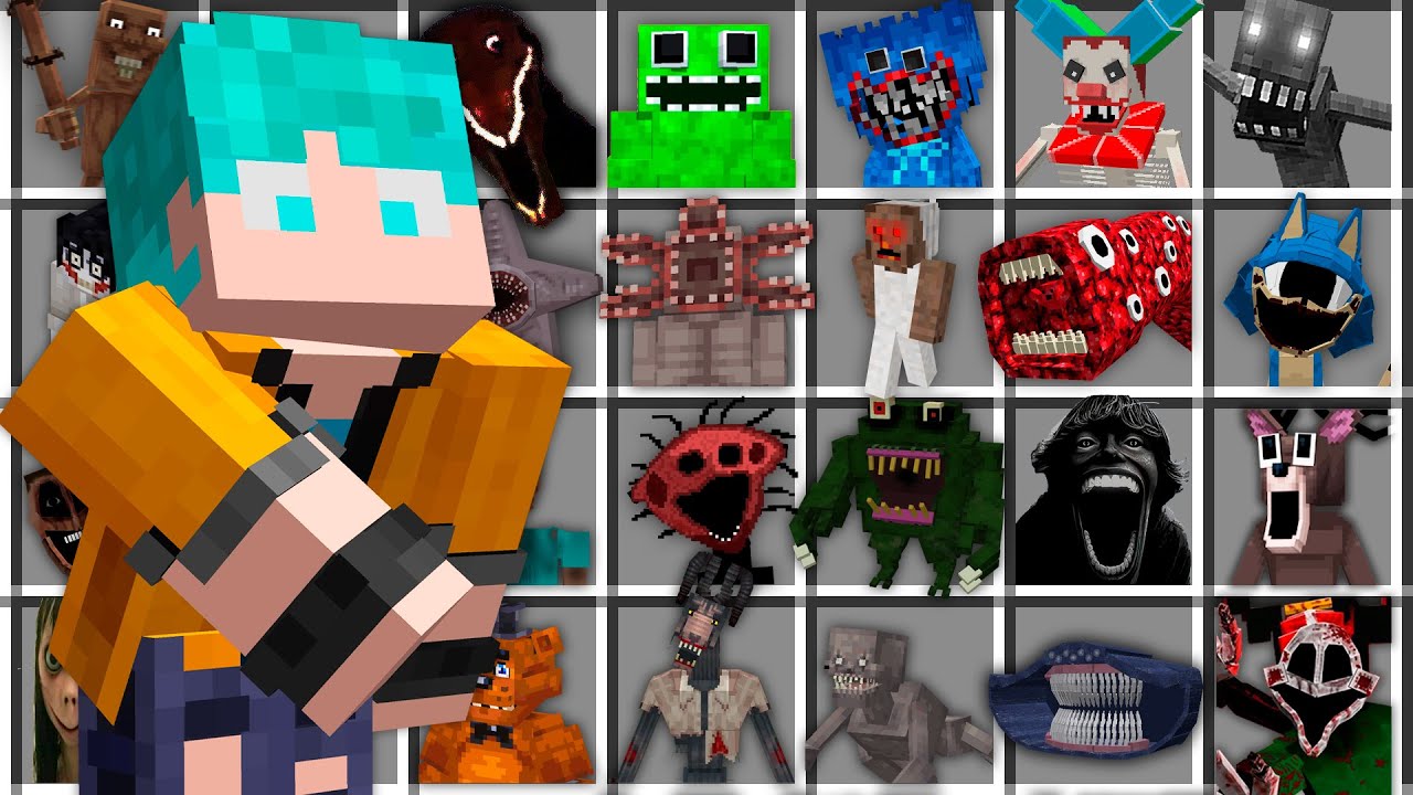 I made a zoo full of horror monsters in Minecraft! - YouTube