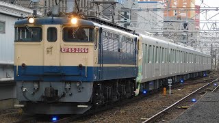 9863レEF65-2096+東武80000甲種　名古屋駅通過