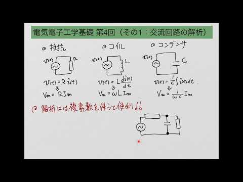 電気電子工学基礎：Lec05-1（交流回路と複素数） - YouTube