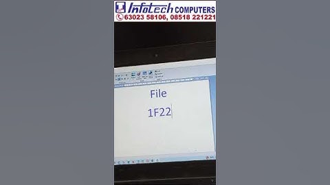 Create File Word Document | Infotech Computers Bhagya Nagar Kurnool 6302358106 #training