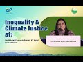 Inequality & Climate Justice at South Asian Economic Summit XV Nepal l Saima William