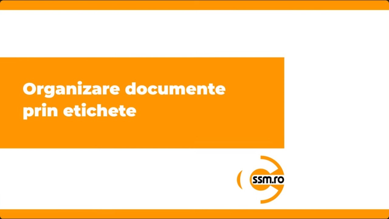 Organizare documente prin etichete