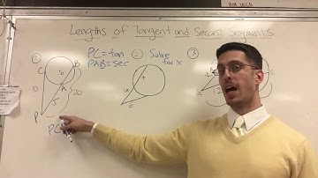 Length relationships of tangent and secant segments