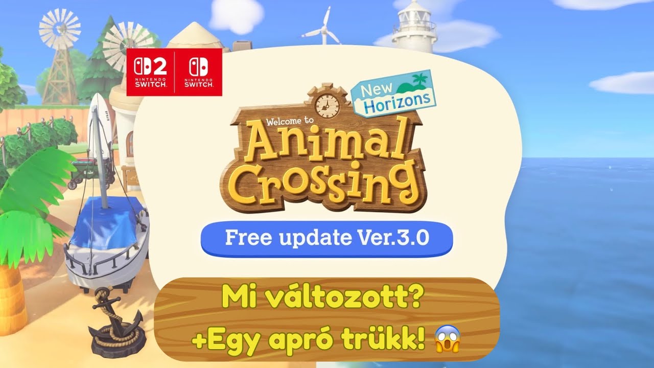 Mit hozott az INGYENES frissítés? + EGY KIS TRÜKK! - Animal Crossing New Horizons