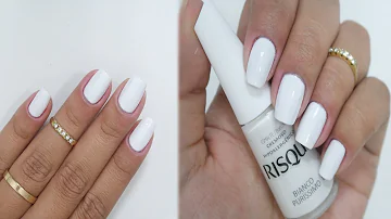 Como passar esmalte branco purissimo?