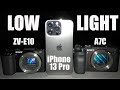 Low Light iPhone 13 Pro vs Sony ZV-E10 and A7C
