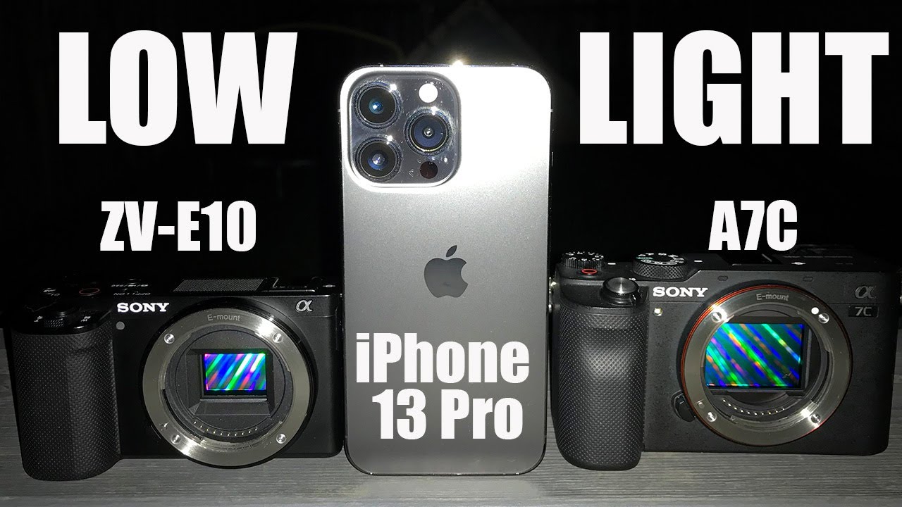 Low Light iPhone 13 Pro vs Sony ZVE10 and A7C YouTube