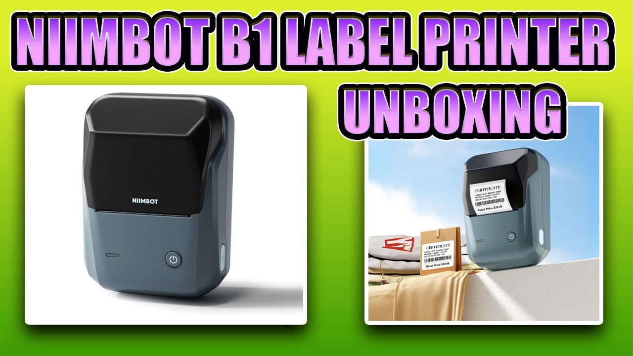 Niimbot B1 2 Smart Label Maker Unboxing and Test 